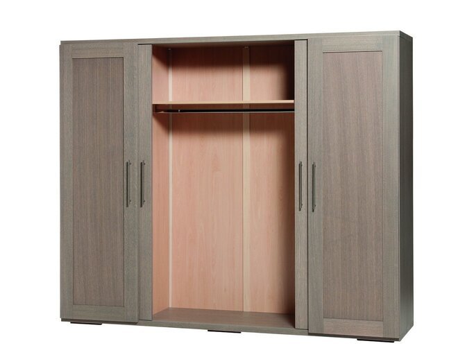 Woodford Kleiderschrank 2 Drehtüren und 2 Schiebetüren