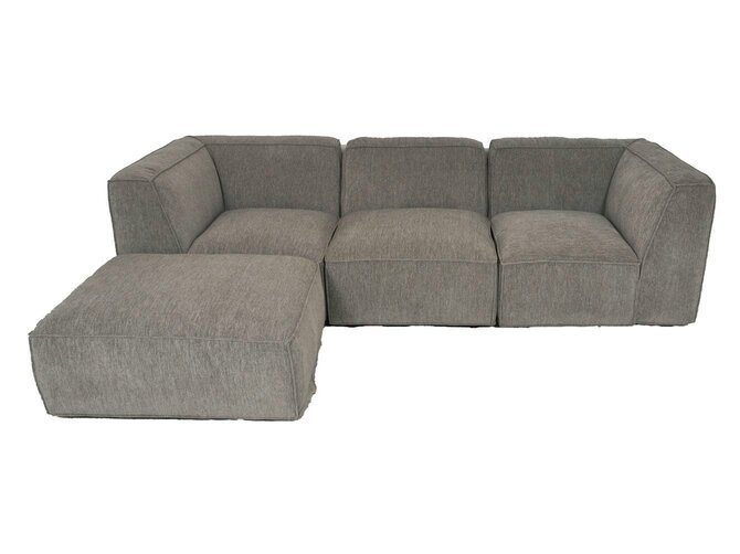 STOCKHOLM Sofa 3-places avec pouf