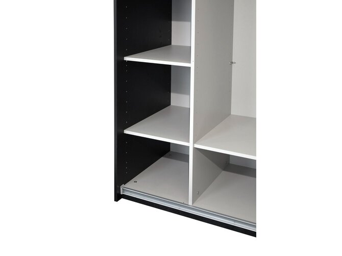 ROSIE Kleerkast 2 schuifdeuren waarvan 1 spiegel - 245cm