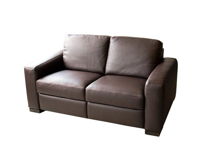 CANDRO Sofa 2 seater brown leather