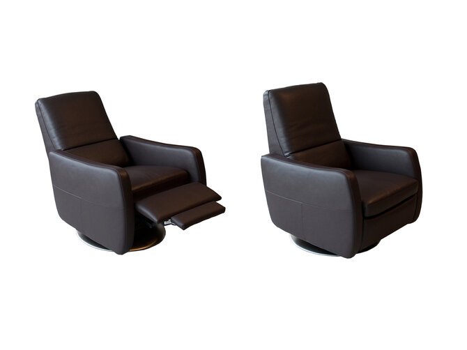 CUTRO Reclining chair 1 seater (brown)