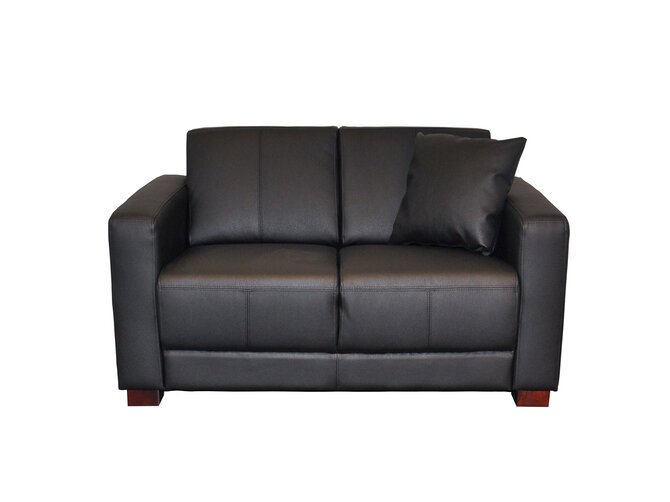 HECTOR zwei-sitzer sofa - Lederoptik Prime schwarz