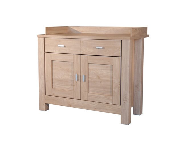 SQUARE Commode met luiertafel - eik