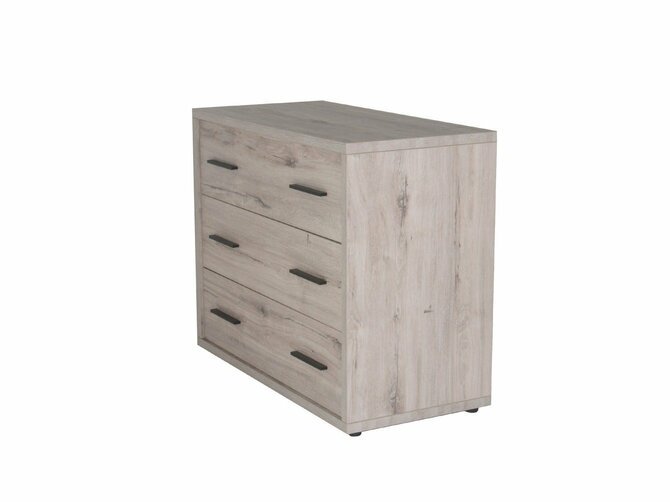 NATURA Chest of 3 drawers - Oak light grey