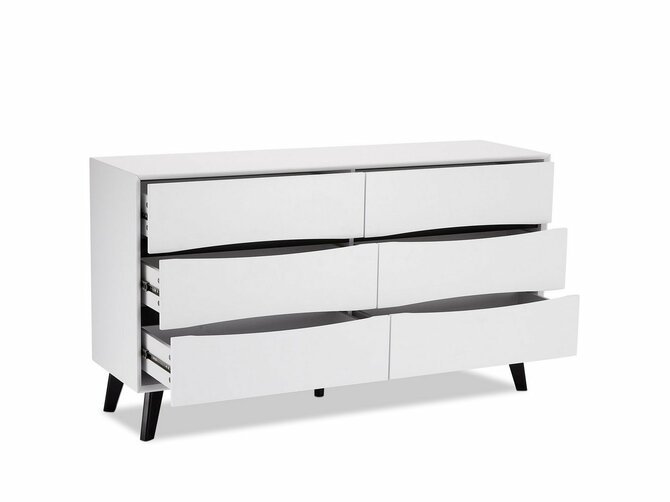 LYON Chest 6 drawers - 140*40/78 - White