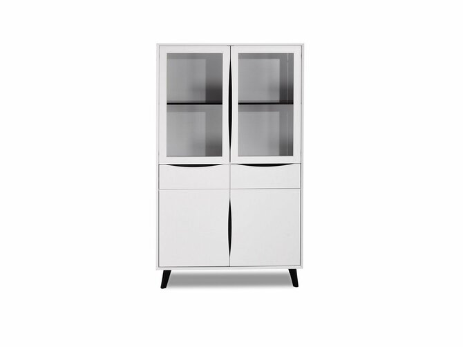 LYON China cupboard - 4 doors - 110*40/180 - White