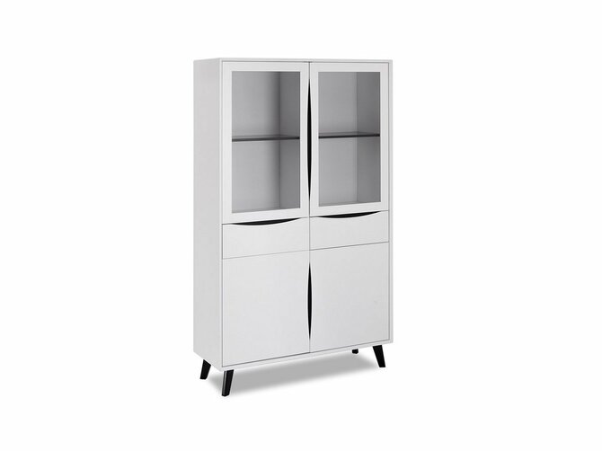 LYON China cupboard - 4 doors - 110*40/180 - White