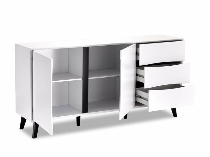 LYON Sideboard - 2 doors & 3 drawers - 160*40/80 - White
