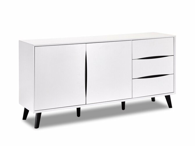 LYON Sideboard - 2 doors & 3 drawers - 160*40/80 - White