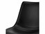 ISABEL Dining chair - 47*55/84 - Seat & Back Black PU - Feet Black metal