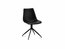 ISABEL Dining chair - 47*55/84 - Seat & Back Black PU - Feet Black metal