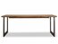 MALLORCA Eetkamertafel 200cm - Blad Acacia - Poten Donkergrijs