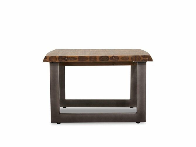 MALLORCA Coffee table - 70*70/45 - Acacia & feet dark grey