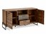 MALLORCA Dressoir - 2 deuren & 2 laden - Acacia & donkergrijs