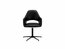 LUNA Dining chair - 59*64/89 - Seat & Back Black PU - Feet Black metal