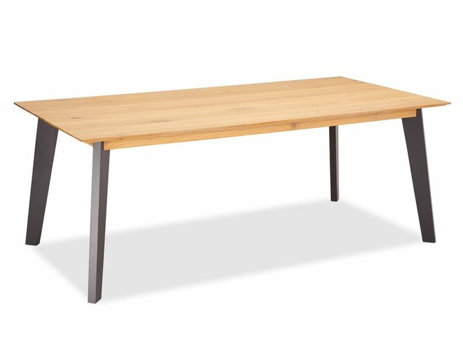 SENTOSA Dining table - 180*90/75 - Top Oak - Feet Black