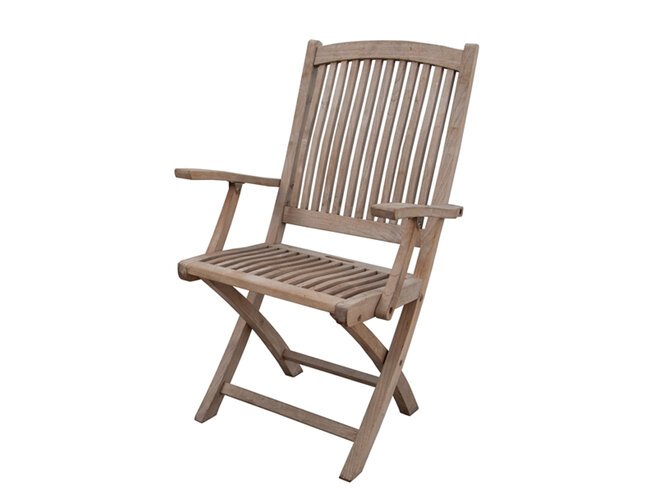 Teak chair with arms