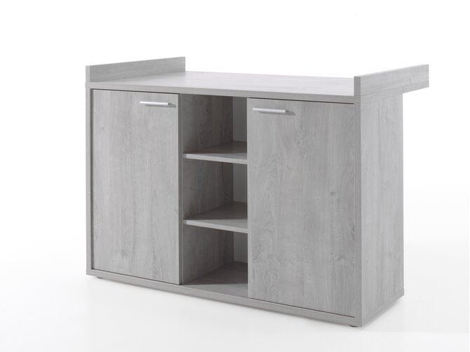 VIC Chest 2 doors - with changing table - White/Grey