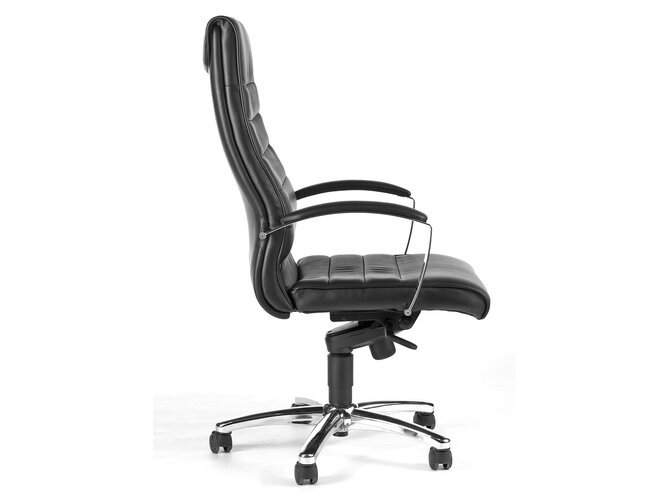 TD LUX Office chair Executive - Leather black A80 - incl. armrests