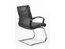 TD LUX Visitors chair Executive - Leather black A80 - incl. armrests