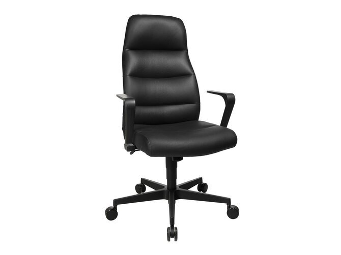 CHAIRMAN 70 Office chair - Leather black A80 - incl. armrests