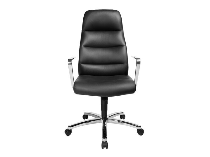 CHAIRMAN 70 chaise bureau - cuir noir - accoudoirs