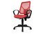 AIRGO NET Bureaustoel met armen - Stof Zwart & Net Rood G211