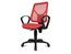 AIRGO NET Deskchair with arms - Fabric Black & Net Red G211