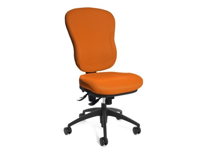 WELLPOINT chaise de bureau - tissu orange