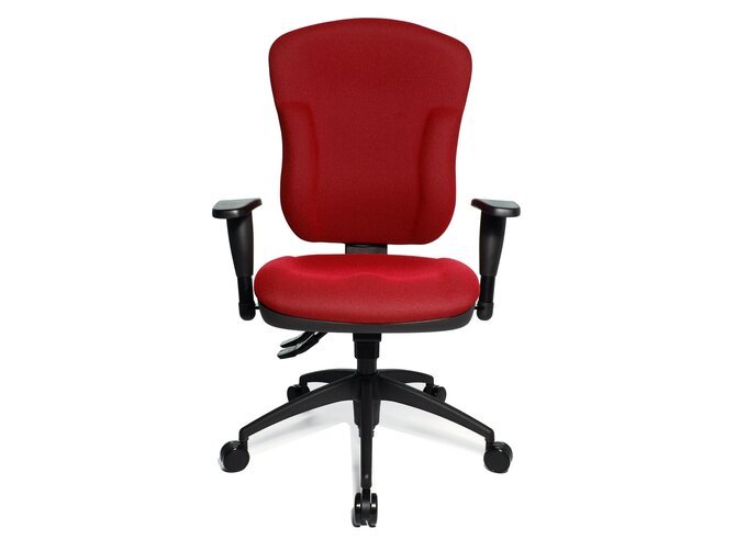 WELLPOINT 30 SY Deskchair with armrests - Fabric BC0 Red