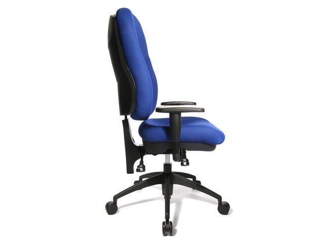 WELLPOINT 30 SY Bureaustoel met armleuningen - Stof BC6 Blauw
