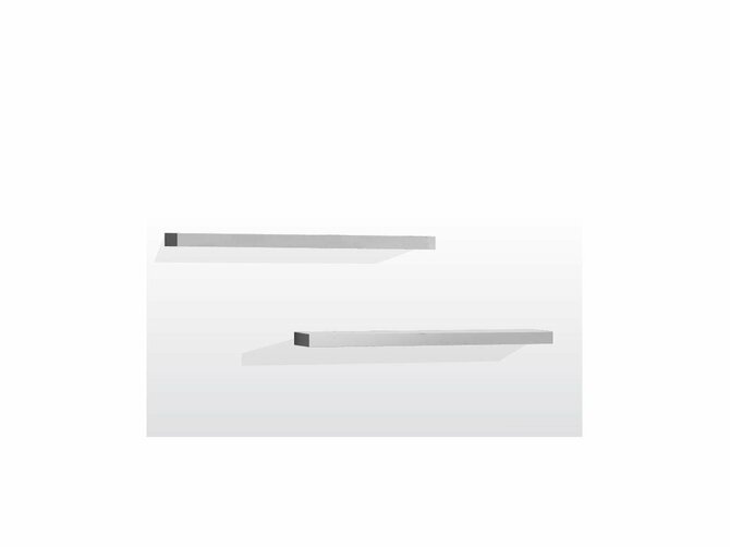 Wallshelf - set of 2 - white