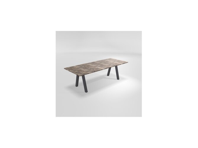 VENETA Dining table - Feet EP79 mat anhtracite - top SP70 marble toscany - 240F