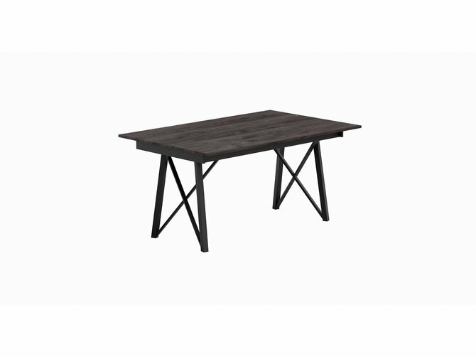 WACKO 2.0 Dining table - extendible - Feet EP79 mat anthracite - Top HP08 Minnesota Oak chocolat - 210W