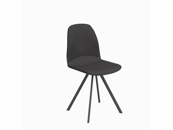 GIRONA Chair - Feet EP01 Black - Seat & back P700 Onyx
