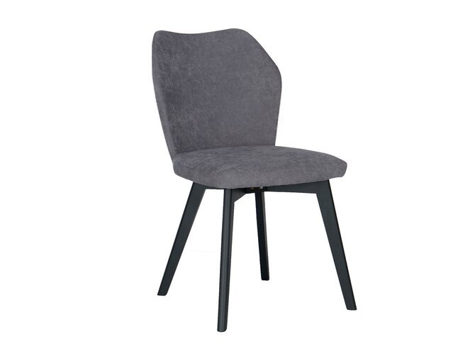 EDITO Dining chair - Fabric Grey - Feet black