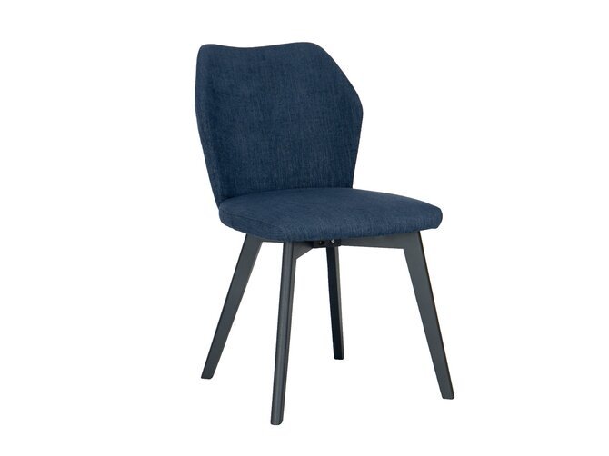 EDITO Dining chair - Fabric Orion Blue - Feet black