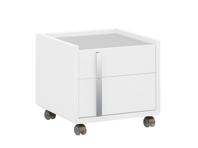 TACTIL Roll container - 2 drawers - on castors - white & grey