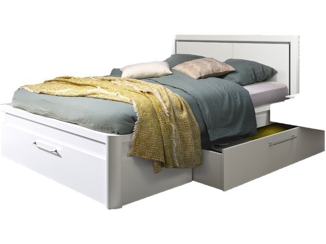 TALMONT Bed 160 - incl. 3 laden - excl. lattenbodem - Wit