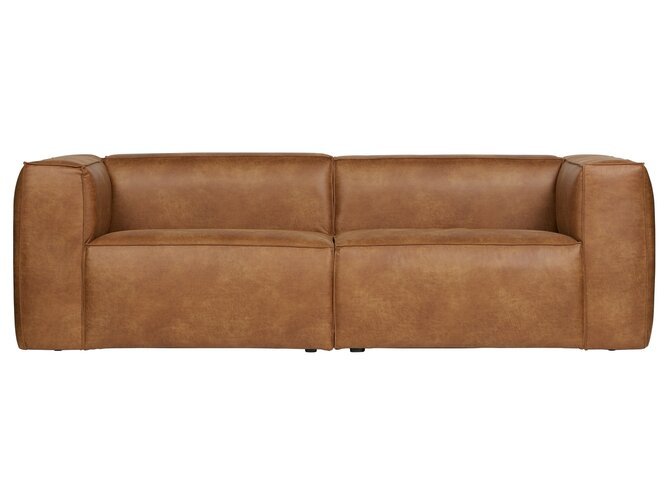 BEAN 3-Seater - Recycle leather Cognac - 246*96/73