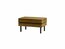 RODEO Footstool - Velvet Honey yellow - Feet black metal