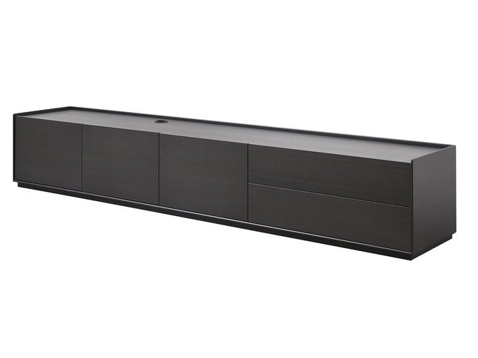 ALTURA TV-cupboard - 3 doors & 2 drawers - Color S6 Silka Lava - WITH or WITHOUT hole for TV-mount - with plinth B70