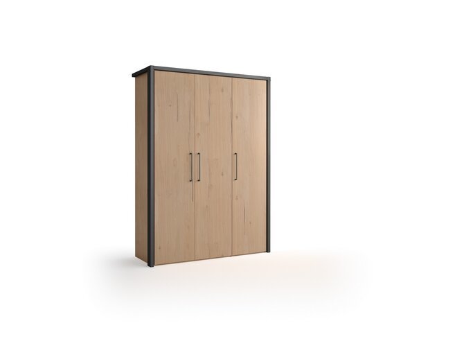 BRONX Wardrobe - 4 doors - Finishing S2 Silk Natural