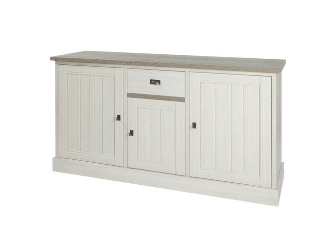 YORK Dressoir - 3 deuren & 1 lade - K467 Lariks & Christal eik licht bruin