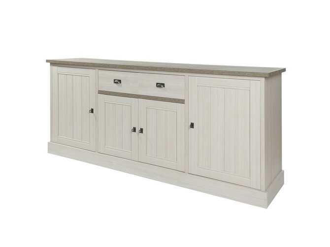 YORK Sideboard - 4 doors & 1 drawer - K467 Lark & Christal oak light brown