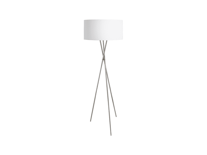 FONDACHELLI Standing lamp - Nickel & White - incl. E27 bulb