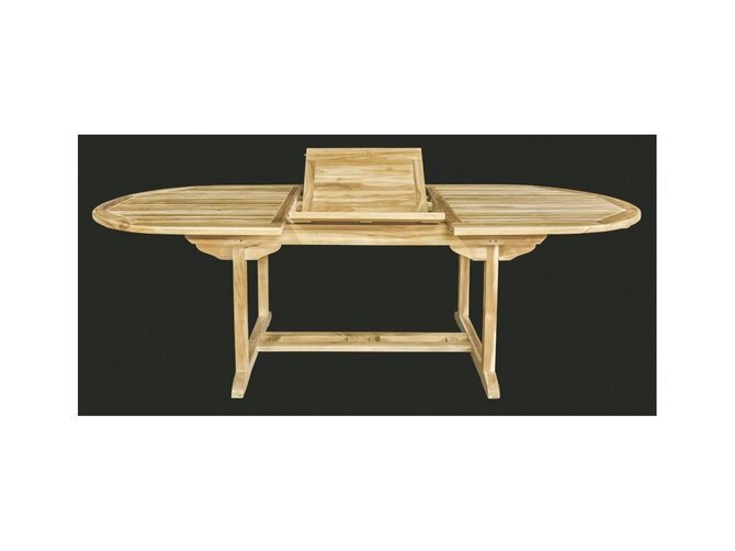 Teak Garden table oval - extendable