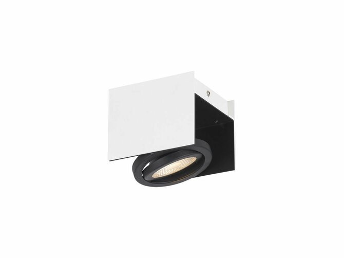 VIDAGO Deckenleuchte - Weiß & Schwarz - 1 LED inkl.