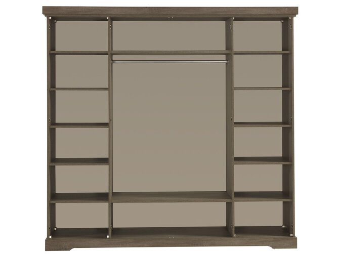 IVETTE Wardrobe 4 doors - Truffle & Porcelain