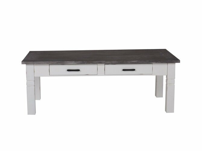 PICASSO Coffee table - painted, natural top